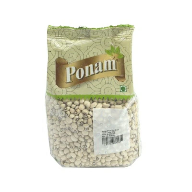 Ponam-Black-Eyed-Beans-(White-Lobia)-500g